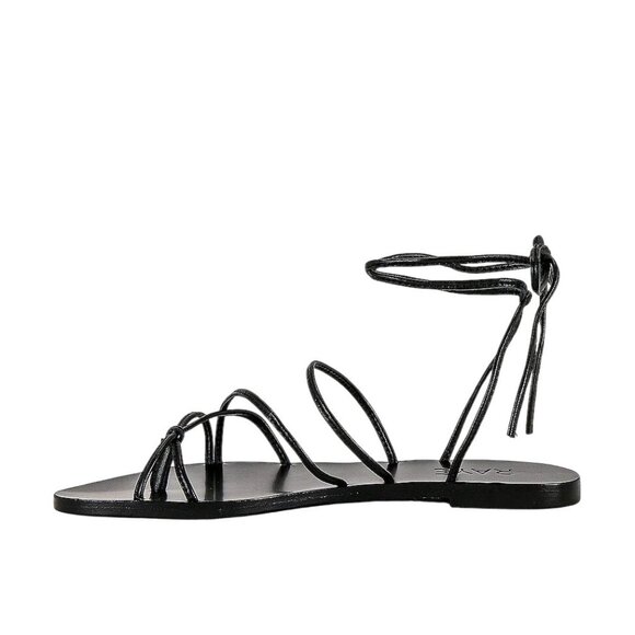 RAYE Spur Sandals in Black 8.5 with Box Womens wrap flats - Picture 4 of 9